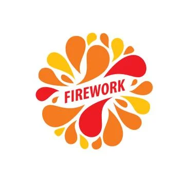 Vector logo firework Stock Illustration