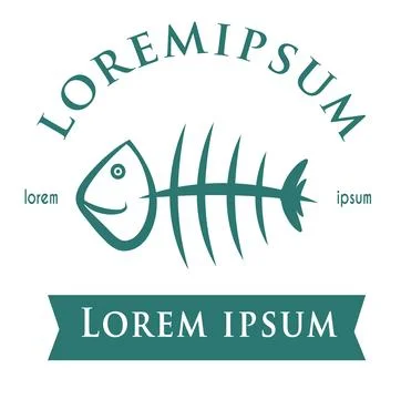 Vector Logo fish restaurant .Design Template イラスト素材
