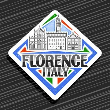 Vector logo for Florence Stock Illustration