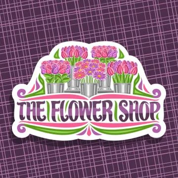Vector logo for Flower Shop Stock Illustration