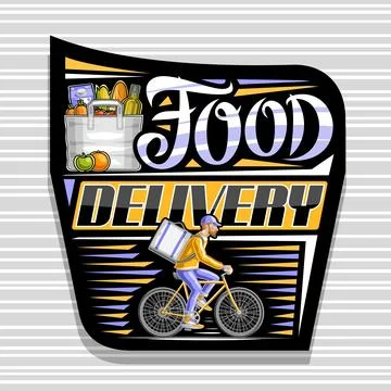 Vector logo for Food Delivery Stock Illustration