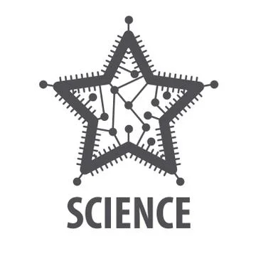 Vector logo in the form of a star chip 스톡 일러스트
