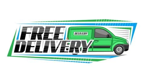 Vector logo for Free Delivery Stock Illustration