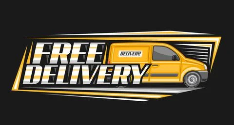 Vector logo for Free Delivery Stock Illustration