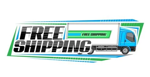Vector logo for Free Shipping Stock Illustration