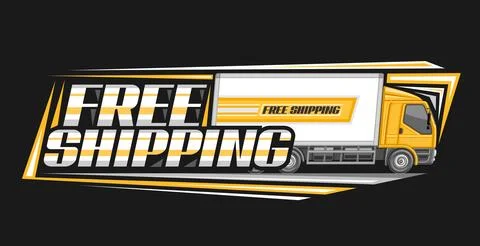 Vector logo for Free Shipping Stock Illustration
