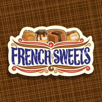 Vector logo for French Sweets Illustrazione stock
