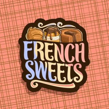 Vector logo for French Sweets Illustrazione stock
