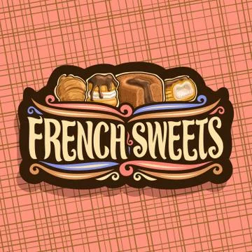 Vector logo for French Sweets Illustrazione stock