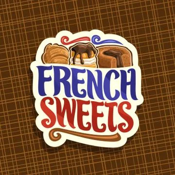 Vector logo for French Sweets Illustrazione stock