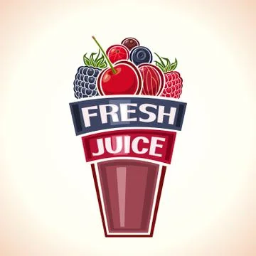 Vector logo for Fresh Juice Stock Illustration