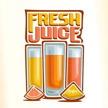 Vector logo fresh juice Stock Illustration