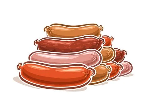 Vector logo for Fresh Sausages Stock Illustration