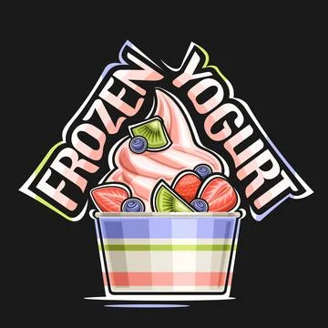 Vector logo for Frozen Yogurt Stock Illustration