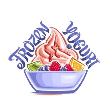 Vector logo for Frozen Yogurt Stock Illustration