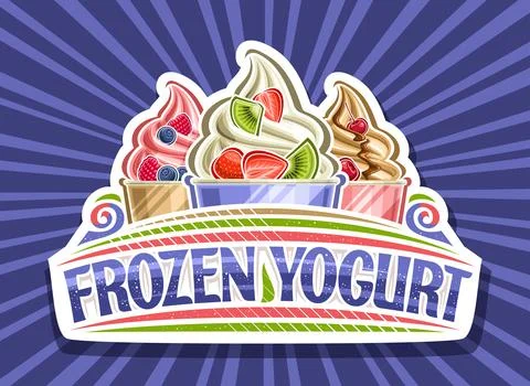 Vector logo for Frozen Yogurt Stock Illustration