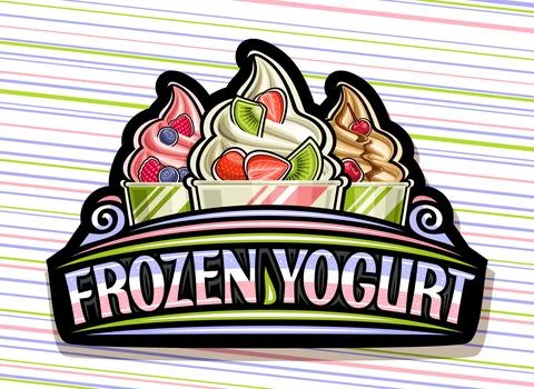 Vector logo for Frozen Yogurt Stock Illustration