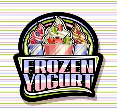 Vector logo for Frozen Yogurt Stock Illustration