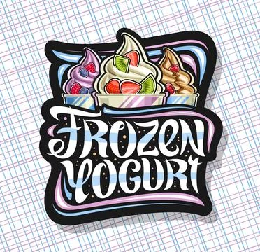 Vector logo for Frozen Yogurt Stock Illustration