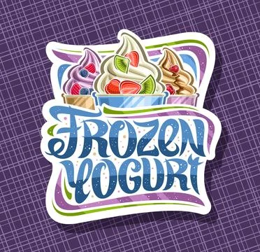 Vector logo for Frozen Yogurt Stock Illustration