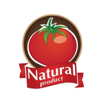 Vector logo of fruit and healthy food Stock Illustration