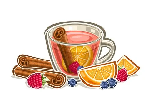 Vector logo for Fruit Tea Stockillustratie