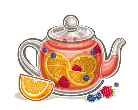 Vector logo for Fruit Tea Stock Illustration