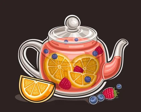 Vector logo for Fruit Tea Stock Illustration