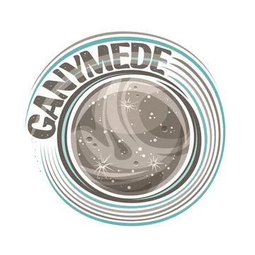 Vector logo for Ganymede Illustrazione stock