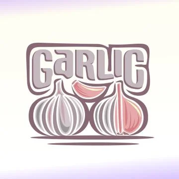Vector logo for garlic Stock Illustration