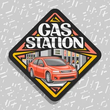 Vector logo for Gas Station Stock Illustration