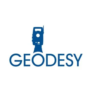 Vector logo of geodesy, design and topography Stock Illustration