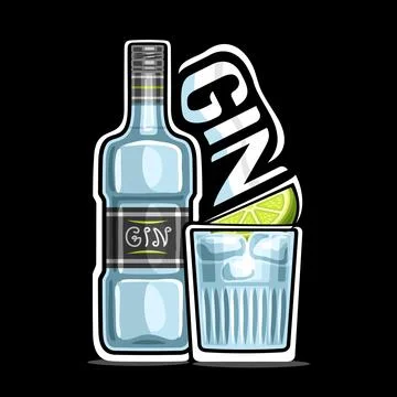 Vector logo for Gin Stock Illustration
