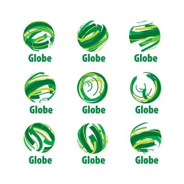 Vector logo globe Abstract globe logo. Vector illustration. Design element... Stock Photos