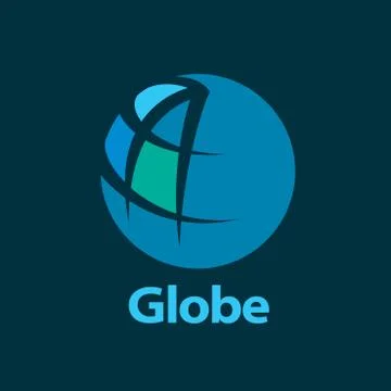 Vector logo globe Stock Illustration