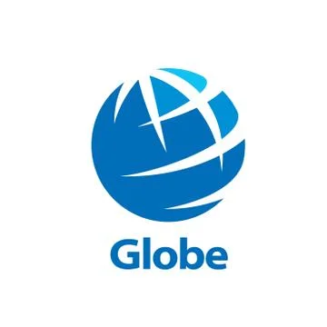 Vector logo globe Stock Illustration