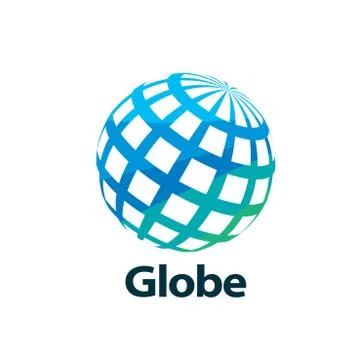 Vector logo globe Stock Illustration