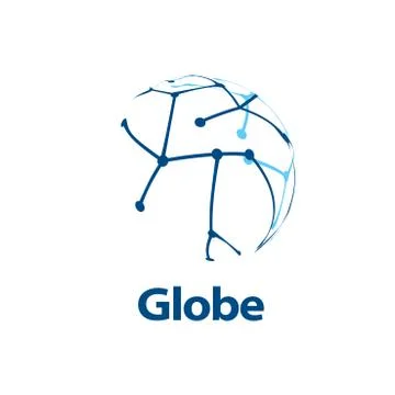 Vector logo globe Illustrazione stock