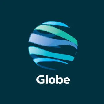 Vector logo globe Stock Illustration