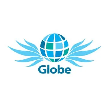 Vector logo globe Stock Illustration
