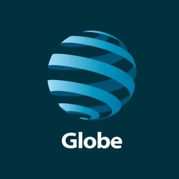 Vector logo globe Stock Illustration
