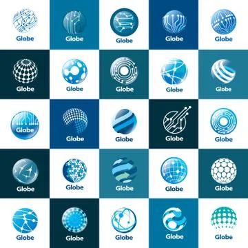 Vector logo globe Illustrazione stock