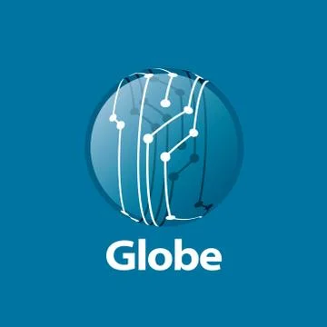Vector logo globe Illustrazione stock