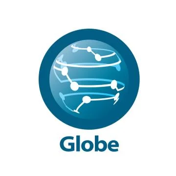 Vector logo globe Stock Illustration