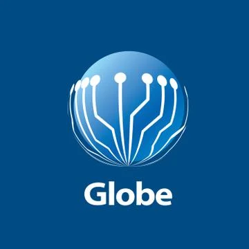 Vector logo globe Illustrazione stock