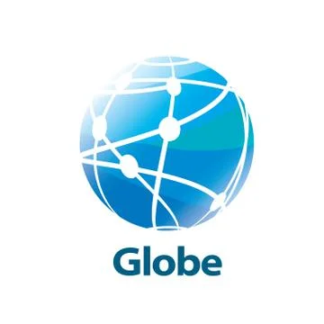 Vector logo globe Stock Illustration