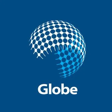 Vector logo globe Stock Illustration