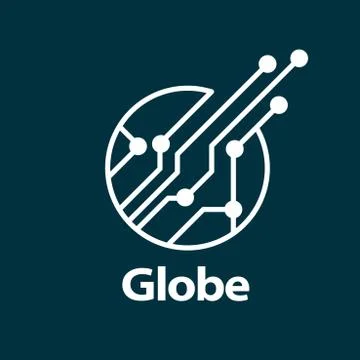 Vector logo globe Illustrazione stock