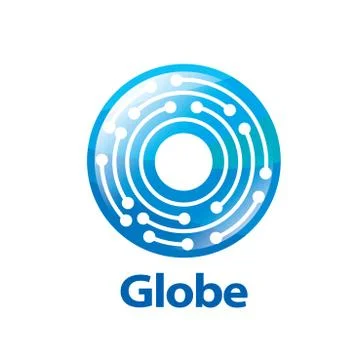 Vector logo globe Stock Illustration