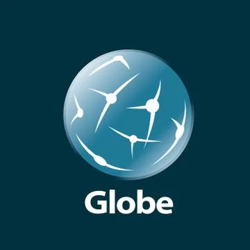 Vector logo globe 스톡 일러스트